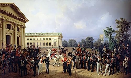 Affiche en toile de peinture murale d'art Krüger garde russe Tsarskoïe Selo