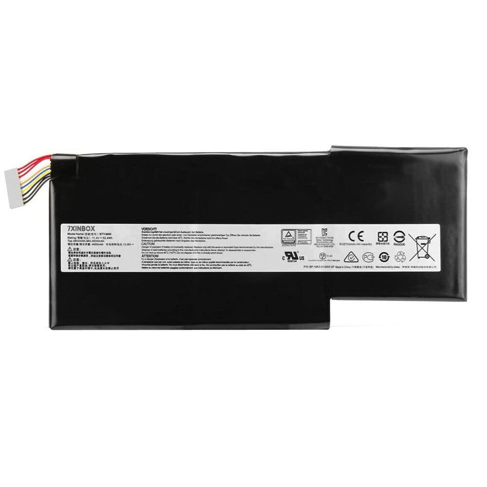 ASUNCELL 11.4V / 52.4Wh BTY-M6K Laptop Akku für MSI GS63VR 7RG Stealth ASUNCELL 11.4V / 52.4Wh BTY-M6K Laptop Akku für MSI GS63VR 7RG Stealth