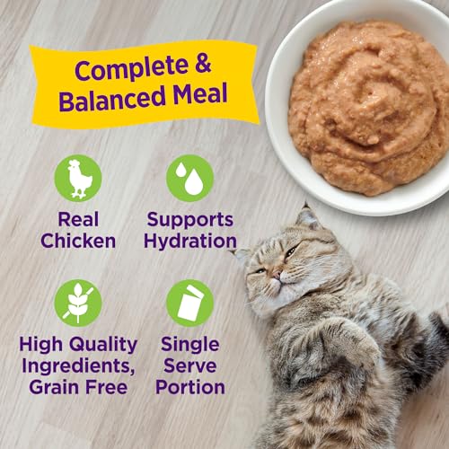 Image of Wellness Appetizing Entrees Mousse Adult Wet Cat Food, Natural, Protein Rich, Grain Free, Chicken and Turkey Recipe, 1.4 oz, Pack of 8 Pouches