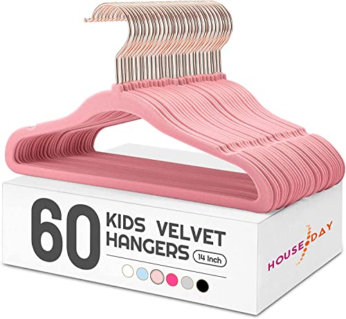Perchas Terciopelo Infantiles Blanco Marca HOUSE DAY