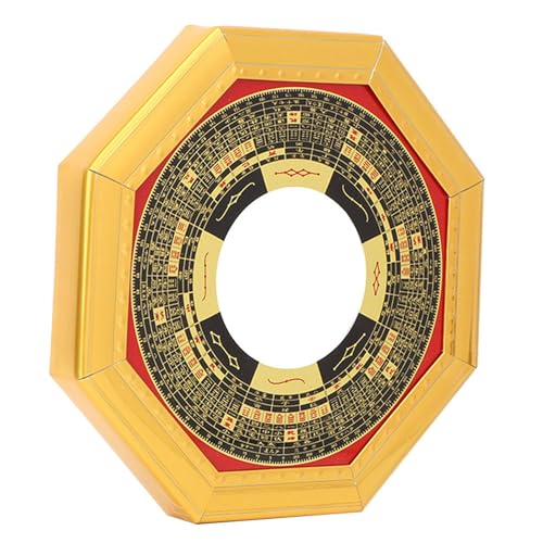 Chinese Feng Shui Traditional Bagua Mirror Convex Concave for Protecting Against Bad Luck for Home Business (13.5cm concave Mirror)