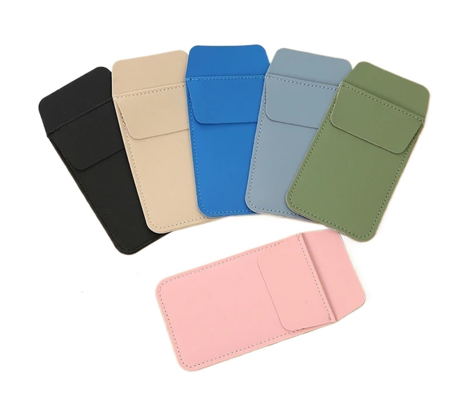 Bryske 12pcs PU Leather Pencil Bags For Clothes Pocket Hospital Business Pen Holder Supplies Doctor Nurse Staff Leak-proof Pouch(Green)
