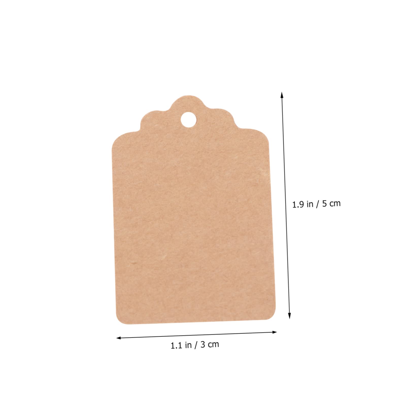 1000pièces Étiquettes Papier Kraft Vierges Pour Marquage Expédition Décoration Et Organisation Des Produits
