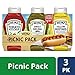 Heinz Ketchup, Sweet Relish & Yellow Mustard Variety Pack (3 Bottles)