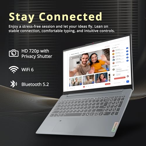 Image of Lenovo IdeaPad Slim 3 15.6 inch Anti-Glare FHD Laptop, Intel Processor N150, Intel Graphics, 8GB RAM, 1.12TB Storage(128GB UFS+1TB Docking Station Set), Long Battery Life, Wi-Fi 6, Win11 Home, Grey