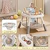 Baby Activity Center, Baby Jumpers and Bouncers with 5 Toys, Lights & Music, Adjustable Heights, 3-Stage Activity Center & Play Table, 360° Rotary Interactive Play Center for Baby Ages 6m+ (White) #3