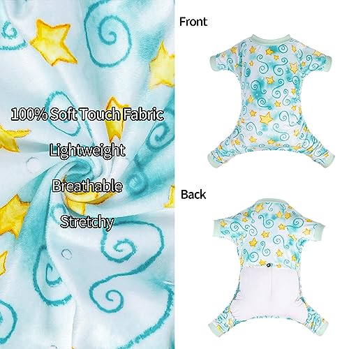 Image of CuteBone Small Dogs Outfit Soft Puppy Onesies Pjs Dog Pajamas Pet Coat Cat Apparel Comfy Doggie Jumpsuit Bodysuit for All Seasons