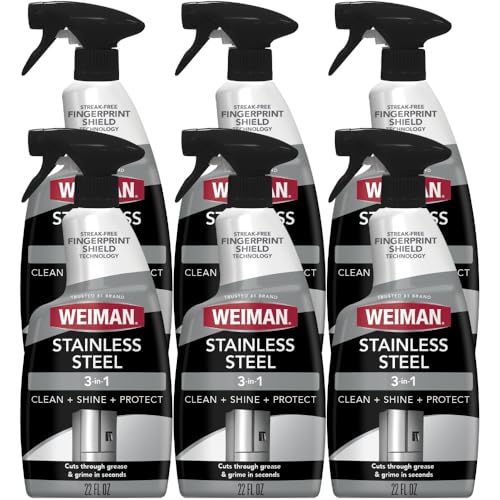 Weiman Stainless Steel Cleaner and Polish (22 oz 6 Pack)