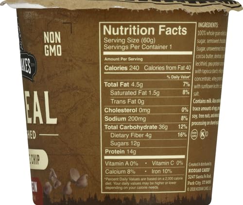 Kodiak Instant Protein Chocolate Chip Oatmeal 2.12 oz Pack 2 miniatura 11