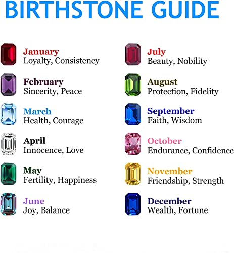 January-December 12 Months Colors Birthstone Crystal Happy Birthday Heart Tear Drop Charms For Charm Bracelets Necklace4