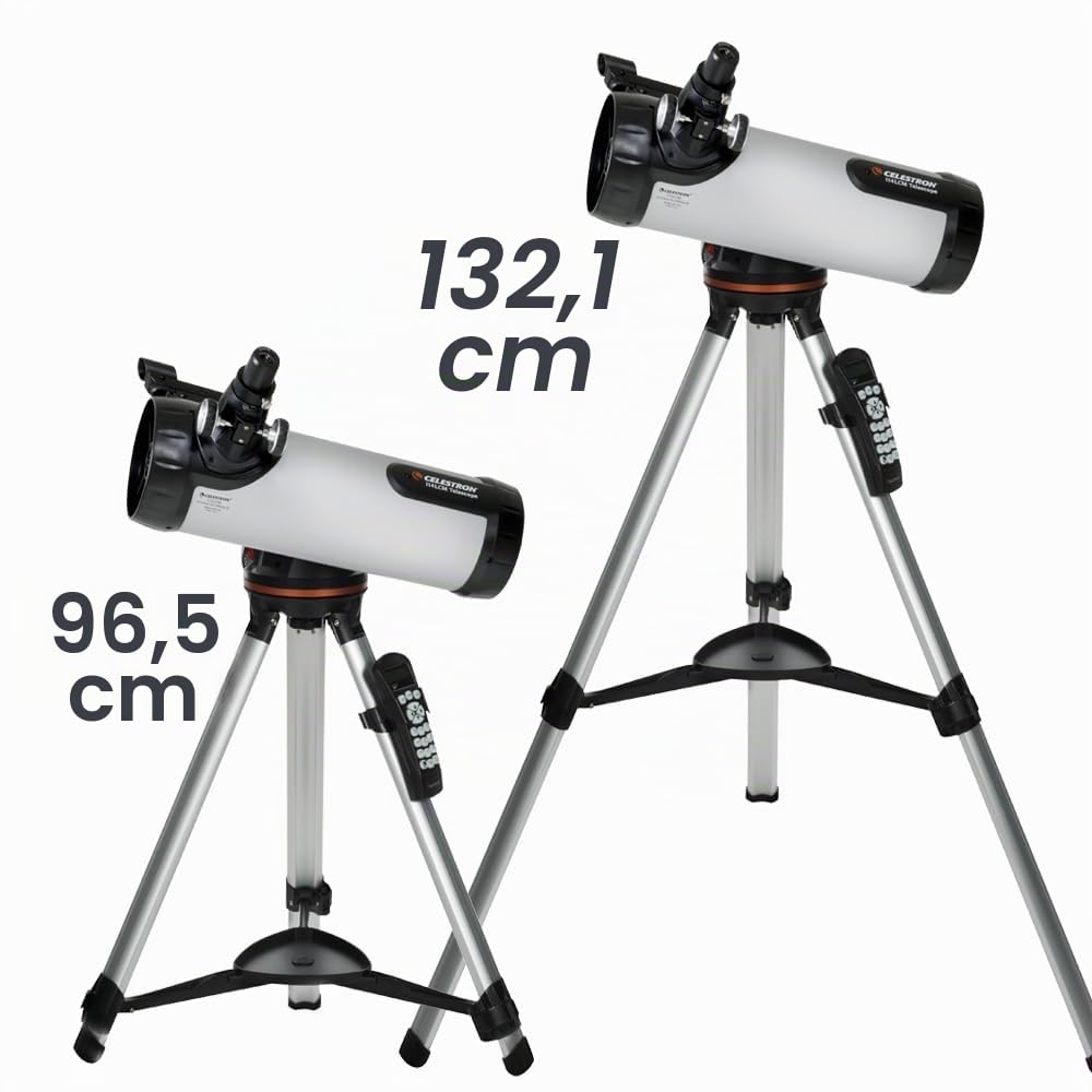Celestron 31150 LCM 114 Series: telescopio reflector newtoniano computerizado, plata