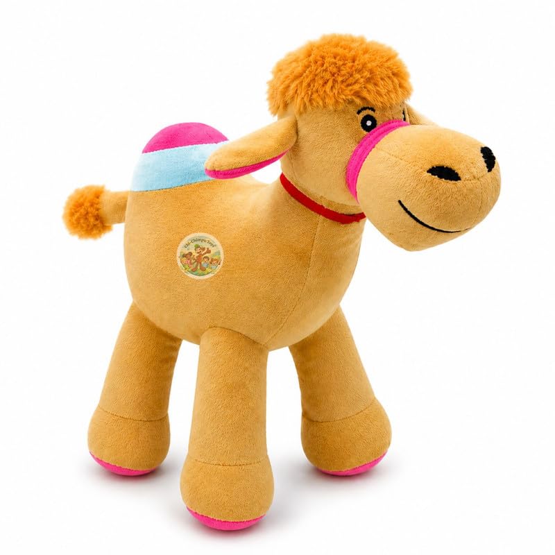 Image of Standing Camel Soft Toy 35 cm Plush Stuffed Animal for Kids and Home Decor