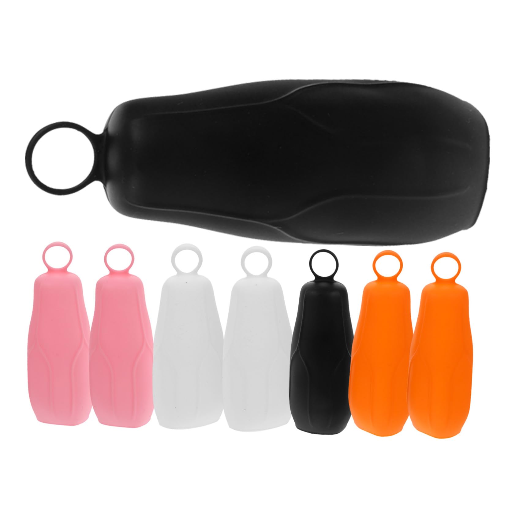 PartyKindom Travel Toiletries Set Silicone Sleeves for Lotion Shampoo Toothpaste Leakproof Reusable Small Bottle Covers