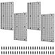 LINLAN 4Pcs Hochdichte Aquarium-Gitterplatte mit 24 Halterungen, Aquarien-Trennwand & Gitterplatte für DIY-Filterung, Bodenschutz im Aquascaping