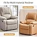 RHF Recliner Cover Anti-Slip Recliner Chair Covers Leather Recliner Cover Oversized Recliner Covers for Large Recliner Furniture Protector Recliner Slipcovers (Recliner Oversized: Chocolate)
