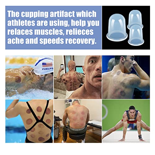 Mafly Silicone Cupping Therapy Set - Facial Cupping Set - Face And Body Cupping Massager - Vacuum Suction Cups - Anti-Cellulite Cup - Amazing Cellulite Remover Home Use 7Pack #TOP3