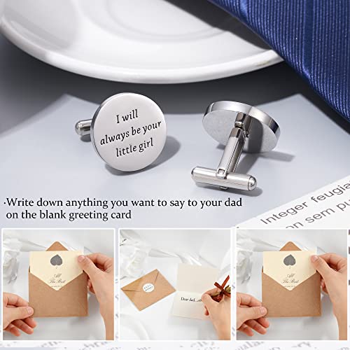 Jeka Father of The Bride and Groom Gifts - Wedding Tie Bars & Cufflinks - Keepsake Anniversary Jewelry for Men4