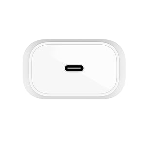 Belkin USB C Charger Block 25W - Power Delivery PPS Super Fast Charging - Apple iPhone 17, Air, Pro, AirPods, Samsung Galaxy S25, iPad, AirPods, Google Pixel 10, Nintendo Switch 2 & More - White