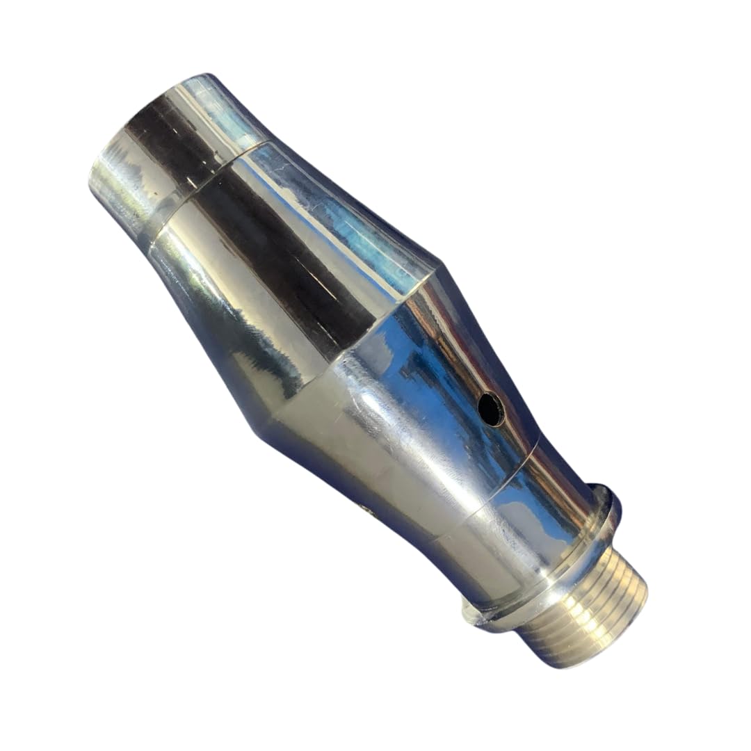 Chrome Plated Brass Foam Jet Nozzle - 1" Water Spray Sprinkler, Ideal for Garden Pond, Outdoor Fountains and Water Feature 2