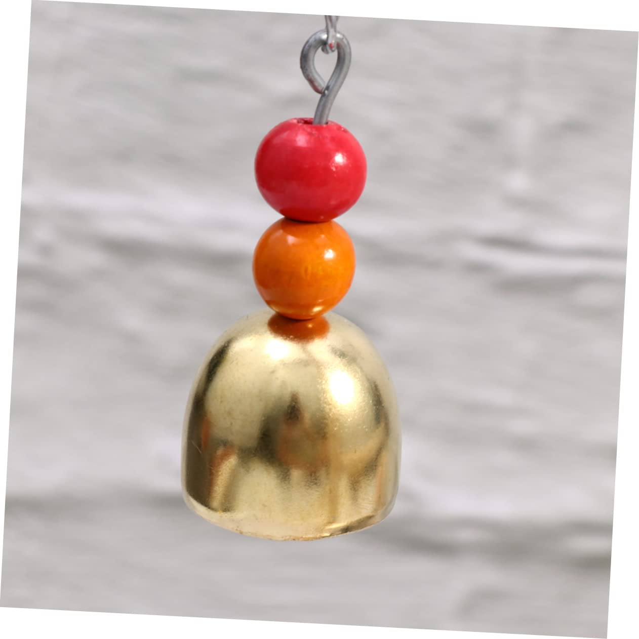 Hohopeti Area Giochi per Pappagalli in Legno Scala e Altalena | Ciotola in Acciaio Inox, Pendente Campanella, per Gabbia e Giardino Colore Casuale