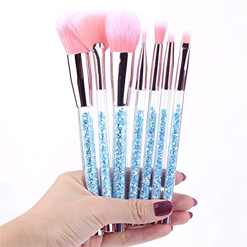 Lot de pinceaux de maquillage ivoire pour fond de teint et paupières