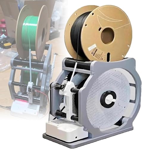 Smart Auto Stop Wire Respooler für 1kg Spulen, Intelligenter elektrischer Filament-Rewinder mit Sensor für verwicklungsfreien 3D-Druck, Schweißgewinde & Nähverwendung, kompaktes Desktop-Design