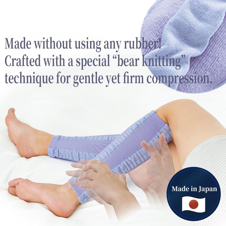 メイダイ [MEIDAI] Calf Care Compression Supporter | Leg Swelling Relief | Foot Massage Effect | Slim Legs | Foot Care (MOMI×2)