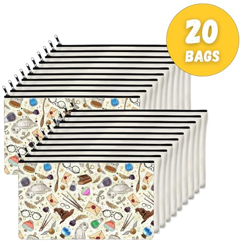 20 PCS Makeup Bag Wizard Harry Party Favors, Gift Bags, Harry Party Supplies, Fans Makeup Bag, Decorations Gift Bag, Harry Birthday Party Favors, Party Bags - H24