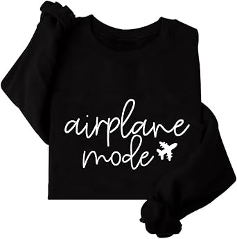 Airplane Mode Sweatshirt Travel Sweater Family Vacation Crewneck Sweatshirt Gift for Traveler