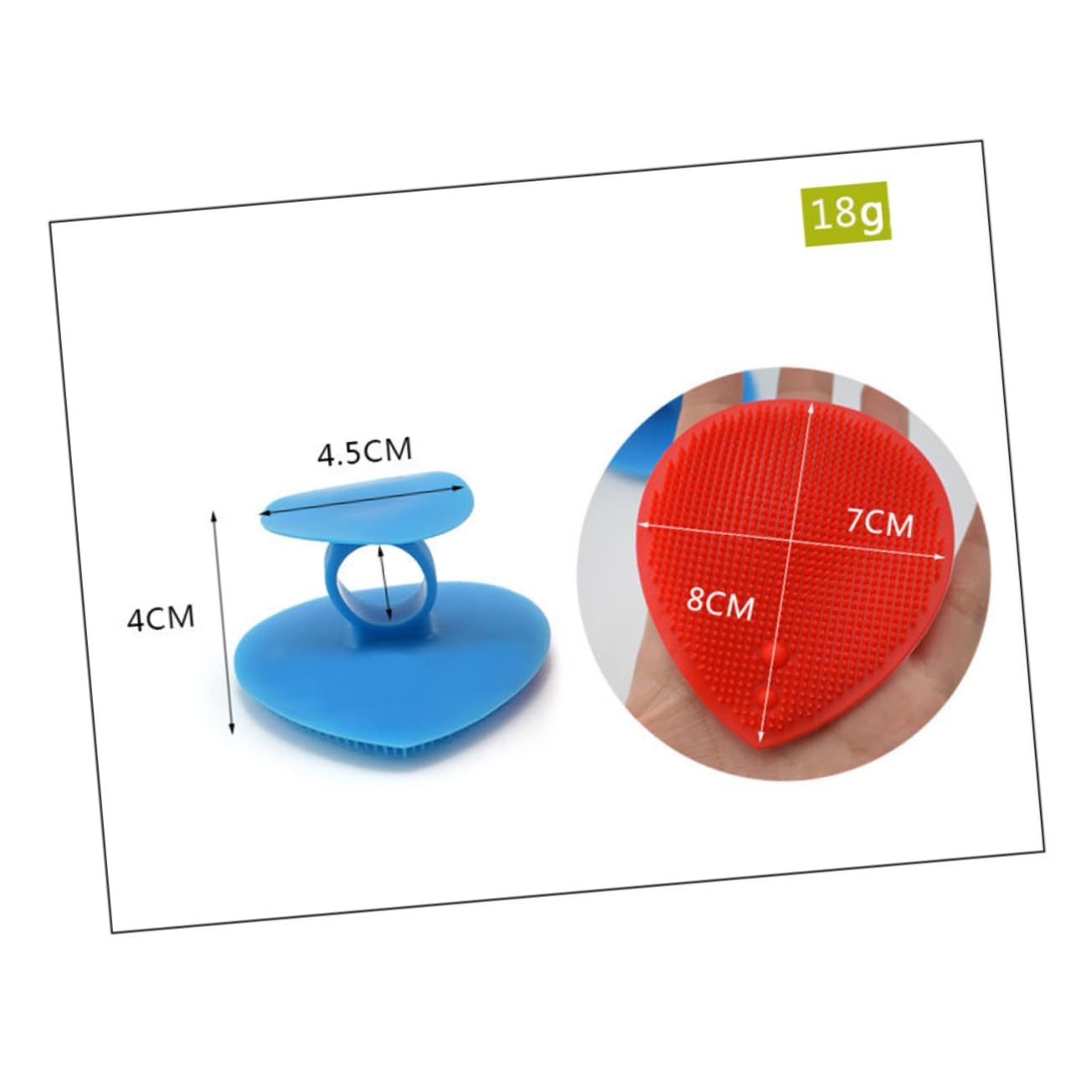 PartyKindom Silicone Face Brush 4pcs Set with Suction Cup Perfect Facial Cleansing Tool for All Ages