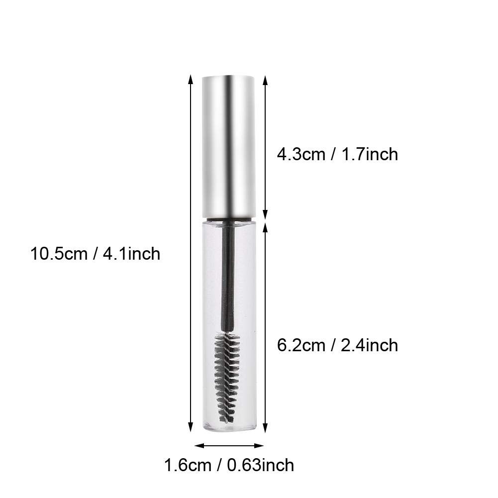 Comicfs 10 Stück Leere Mascara-Flaschen, 4 Ml, Mit Bürste – Für Wimpernserum, Make-up, Reisen