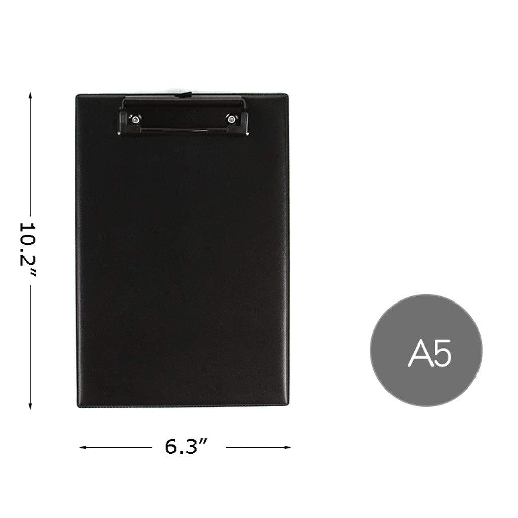 Presse-papiers de fournitures de bureau 2 x Appunti Cartella Conferenza Cartella in plastica Appunti Porta carta Portaoggetti Appunti Ideale for la scuola, la casa e l'ufficio Appunti pieghevoli (nero