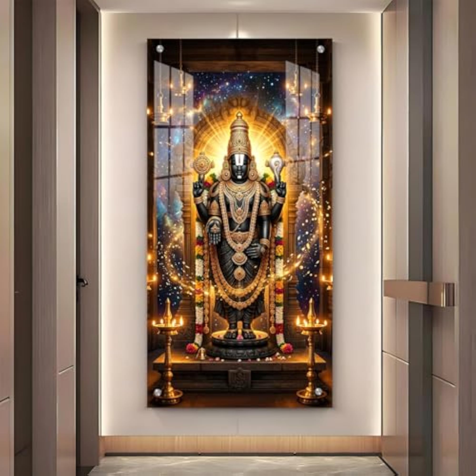Tirupati Balaji Wall Painting for Home Decor