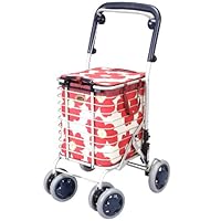 Uber ユーバ産業 ブレーキ付きアルミワイヤーカートA-0198H Uber ユーバ産業 ブレーキ付きアルミワイヤーカートA-0198H 事務