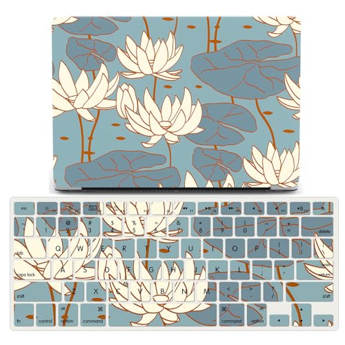 Coque MacBook Air 15 M2 Fleur de Lotus pour Sublimer votre Bureau au Quotidien