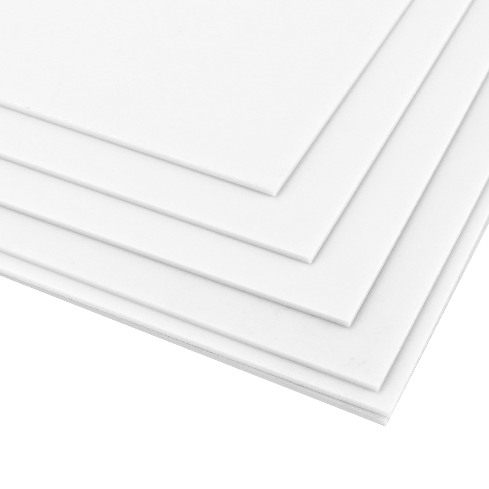 Produktbild von 6er-Set Weiße Acrylplatte 40x30x3mm – Kunststoffplatten Für Basteln, Modellbau & DIY