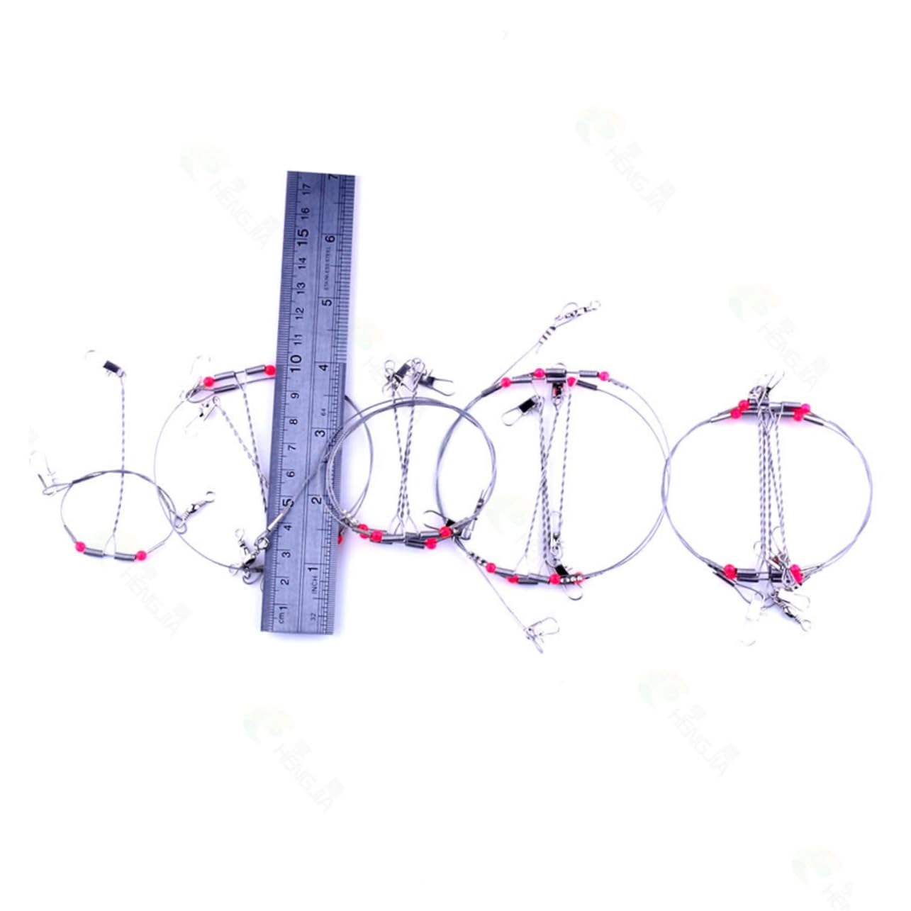 BESPORTBLE Filo di per La Asta Esche Alimentatore Kit Girevole Lenza da Girevoli Rotativo da Attirare Palo Livello Cremagliera Pinza Aste Acciaio