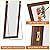 ZHUNFA Full Length Mirror,65x22 Inch Full Length Mirror Wall Mounted,Vertical Hanging,Leaning Standing for Bedroom,Living Room,Rectangular Wooden Frame,Wood Brown Color.