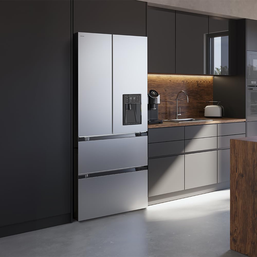 Cecotec Frigorífico 4 Puertas 506L Bolero CoolMarket FD 510 WD Inox Total E