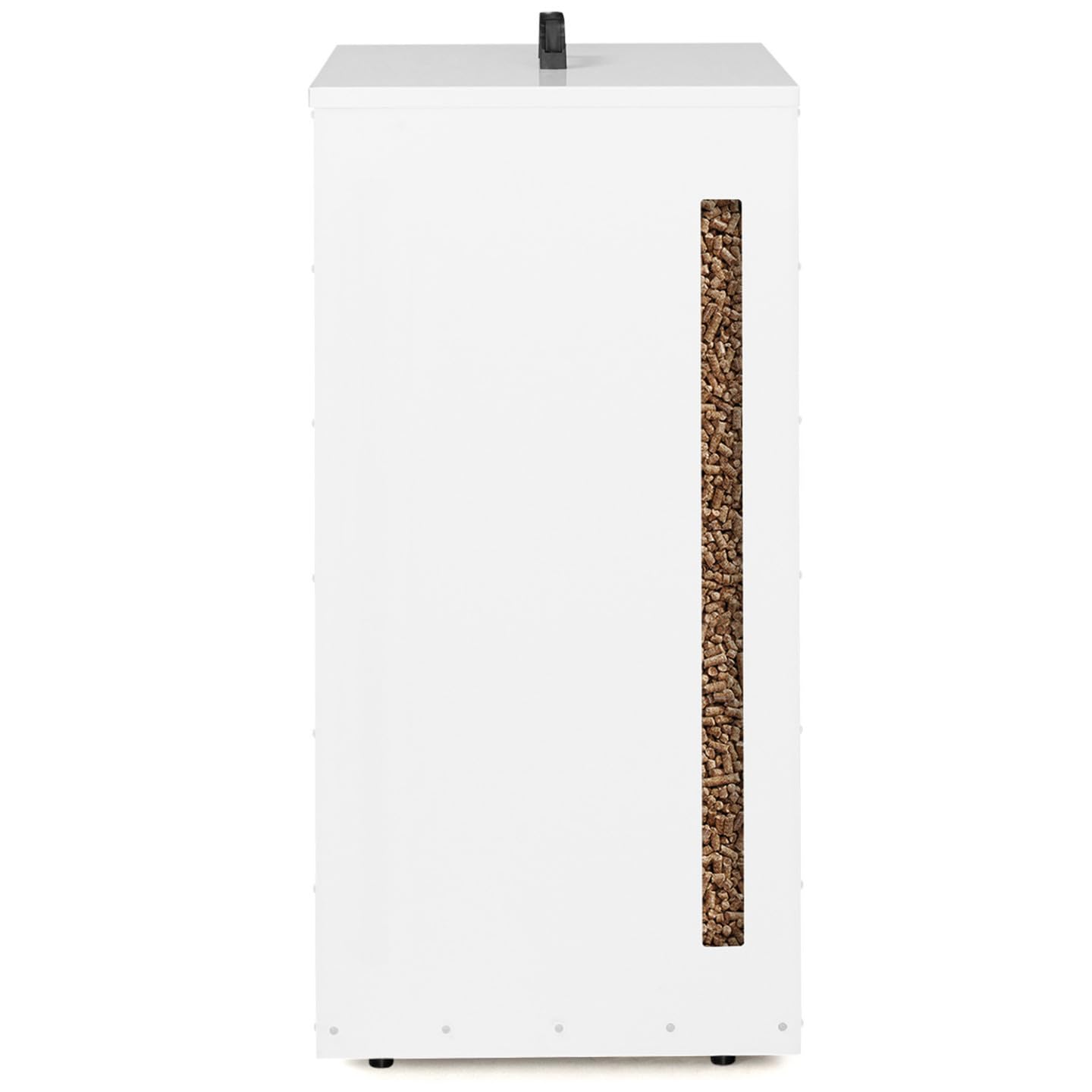 IDMarket - Réservoir à granulés 45 kg blanc rangement à pellets 36 x 36 x 76 cm