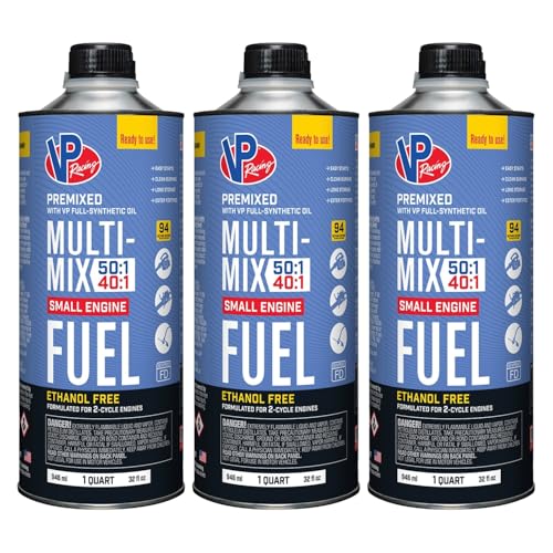 VP Racing Fuels 6815 SEF Multi-Mix - Universal Outdoor Power Equipment - 40:1/50:1 Premixed 2-Cycle Fuel 3 Pack