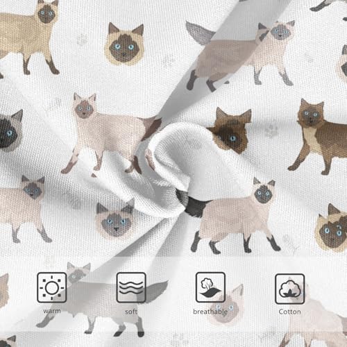 Little Girl Underwear Toddler Panties Kids Undies Siamese Cats Soft Cotton Briefs 2T-8Y3