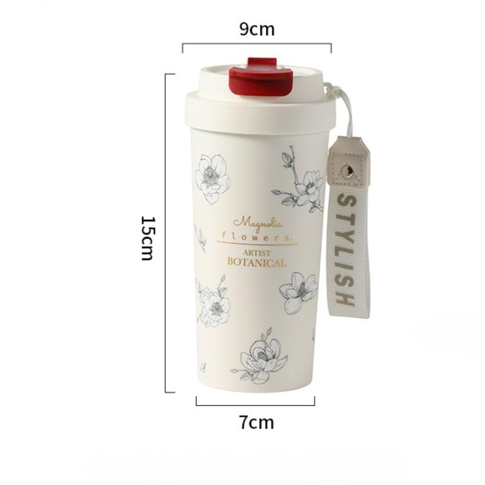 Tazza da 550 ml con rivestimento interno in pura ceramica e cannuccia, ideale per bere direttamente e per un doppio utilizzo; adatta come tazza da caffè in ufficio o come tazza da viaggio in auto.