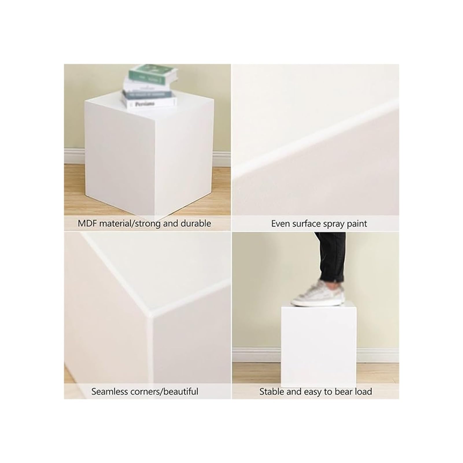 Display Pedestal Stands, Cube Riser Organizer Pedestal, Clothing