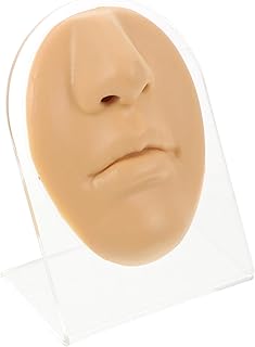 KALLORY Nariz Modelo De Nariz De Silicone Modelo De Exibição De Nariz E Boca Porta-Jóias 3D Nariz Falso Para Prática De Piercing Coisas De Maquiagem