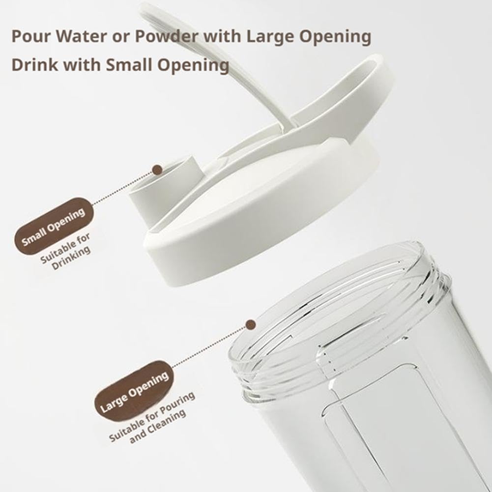 Elektrischer Shaker-Becher, 7000 U/min, automatische Mischflasche für Protein-Shakes und Kaffee, 625 ml, tragbarer Mixer mit Typ-C-Schnellladung