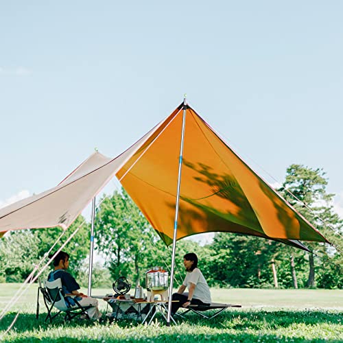 Sanlike Telescoping Tent Tarp Pole Heavy Duty Canopy Poles, 33"-86.6" Upgrade Thicked Stainless Steel Camping Poles For Backpacking Hiking Awning Sun Sails Outdoor Sports, Set Of 2 #TOP5