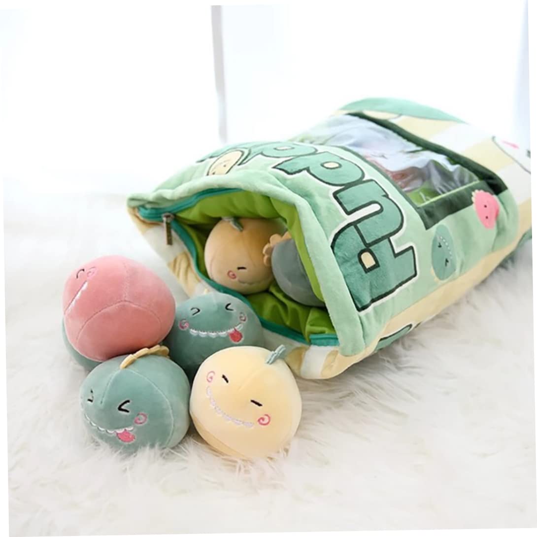 Lindo Snack Almohada rellena Mini Dinosaurios muñecas pudín Juguetes de Peluche Suave sofá Almohada para decoración del hogar Estilo 2