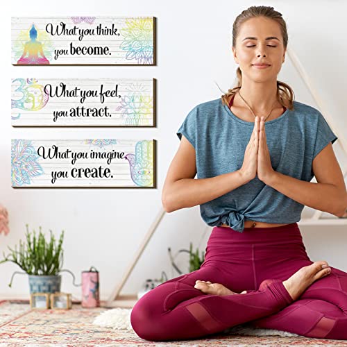 Yerliker TZ-YERLIKER-37 3 Buddha Decor Buddha Wall Art Meditation Room Decor Chakra Decor thumb #3