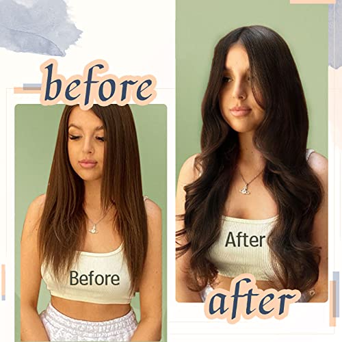 RUNATURE 30 Inch Tape in Hair Extensions Human Hair Brown Tape Hair Extensions Real Human Hair Invisible Tapes Remy Straight Dark Brown Hair Double Sided Tabs 20pcs 50g #4 - Image 2